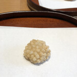 天麩羅 四季彩 村松 - 胡麻豆腐のあられ揚げ