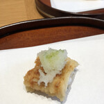 天麩羅 四季彩 村松 - 大根おろしと酢橘、塩の穴子