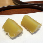 天麩羅 四季彩 村松 - 芋羊羹を超える甘味とねっとり感のさつまいも