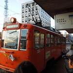 桜うづまき酒造株式会社 - 乗車した伊予鉄道