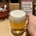 京都銀閣寺 ますたにラーメン - 生ビール