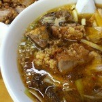 ラーメン ミンミン - 排骨と叉焼のダブル！（醤油）