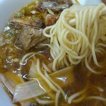 ラーメン ミンミン - 白い細麺！（ネギラーメン）