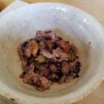 味道広路 - 古代米とクルミとホタテと豆の炊き込み