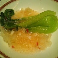 筑紫樓 銀座店 - チンゲン菜の蟹ソースかけ
