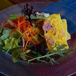 Fa-Ma-Zu Orijin - （前菜）ソーセージと野菜ブロッコリーのケークサレ