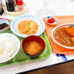 グルメプラザ - Ｂ定食　５００円（税込）とカレーコッロケカレー円（税込）【２０２１年２月】