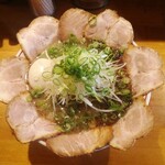 水田商店 - ねぎちゃーしゅーめん（黒）味玉トッピング