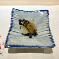 すし尽誠 - ・蕪とワラビの酢味噌掛け