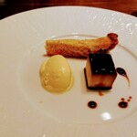 Gibier MIYAMA - 金柑リコッタチーズタルト、濃厚プリン、レモンジェラート
