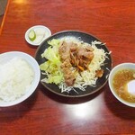 中華料理　ひかり - 生姜焼き定食
