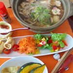 オレンジかふぇ - 料理写真:きのこ雑炊(冬季限定・ベジタリアン対応)コーヒー・サラダ付き：850円／2021年2月