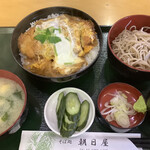 Asahiya - カツ丼　そばセット　1100円