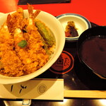 天一 - オーダーした海老天丼