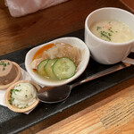 きんぼし - 季節の3点盛り（コース内）評価＝○