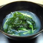 ホタテと若布の椀