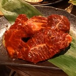 黒毛和牛まるごと一頭買い焼肉 道頓堀みつる - ハラミ定食1,000円税込