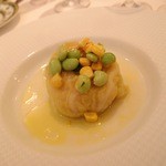 レストラン アラジン - Aug, 2012 ホタテ貝とセップ茸のキャベツ包み蒸し