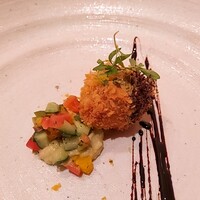 IL TEATRINO DA SALONE - ⚫カジキマグロのインパナート　焼き茄子のピュレとマチェドニア