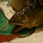 恵比寿　くろいわ - 子持ち鮎のアップ