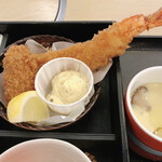 Washoku Sato - 海老と牡蠣フライ