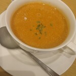 スパゲッティ専門店トレンタ - エビのビススープ