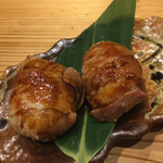 桜島溶岩焼 岩黒 - 肉巻きおにぎり