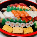 Sushi Aoi - 上握り（盛り込み桶） 3人前　3,940円