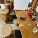 大久ラーメン - カウンターテーブル席