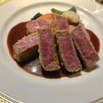 洋食 つばき - 近江牛ランプの牛カツ