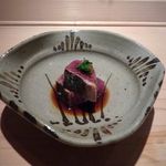 鮨 よしたけ - カツオの藁焼き