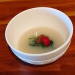 肉料理 おか - かぶと生姜のスープ