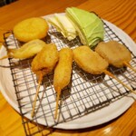 八重菊 - 串カツセット