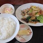 Chiyuuka Hanten Saika - 今日のランチ(野菜炒め定食]