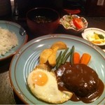 浪漫風 - ハンバーグステーキセット 980円