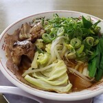 ついてる亭 - ホルモンラーメンチャーシュートッピング