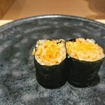 鮨 唐島 - ウニの巻き寿司