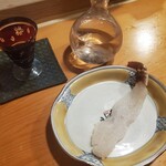 浅草じゅうろく - まずは蟹刺し