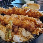 味の店 よし野 - 大きな海老の天丼