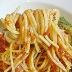 魚沼茶房 - スパゲティーを食べてる所です(9/7UP)