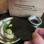 並木藪蕎麦 - 焼き海苔を頂く