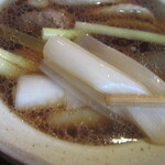 並木藪蕎麦 - 太く白い根本部分のみを使うのがお決まり