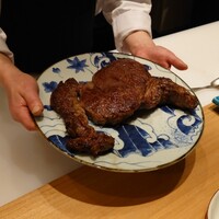 肉割烹 岡田前 - 松阪牛サーロイン焼き上がり