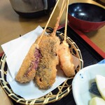 傳七寿司 - 串揚げ　旨し！