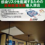 Izakaya Jirochou - 厚労省推奨・高機能換気設備を店内天井に5台設置◎