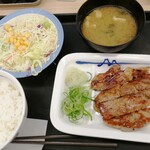 Matsuya - 厚切り豚焼肉定食　ライスミニ　620円