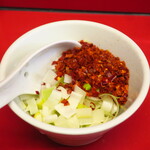 ラーメン二郎 - 待ってる間にカスタマイズ♪