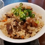 らーめん 鉢ノ葦葉 - 地鶏と根菜の味ごはん  中