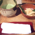 播磨屋本店 - 安部川餅薄茶セット