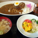 ジョージの店 - いただきましたハンバーグカレーです